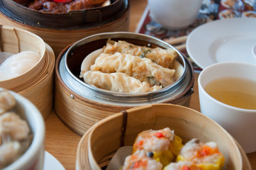  Dim Sum is a Chinese-style food. A popular dish to eat in the morning.