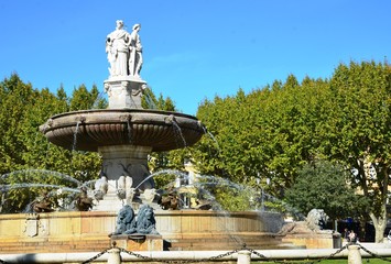 Fontaine de la rotonde, Aix en Provence 