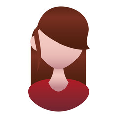 Female gender avatar icon vector illustration graphic design