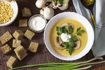 Cream pea soup