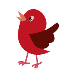 Bird cute cartoon icon vector illustration graphic design