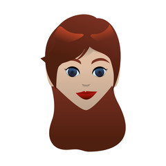 Female gender avatar icon vector illustration graphic design