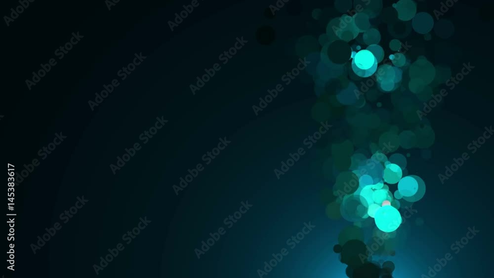 Aufkleber abstract bubbles with dark background. seanless loop