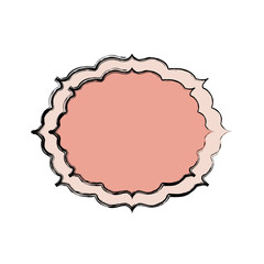 Decorative frame bannner icon vector illustration graphic design