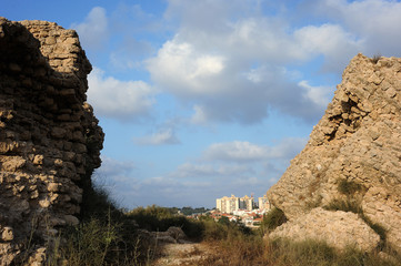 Fototapeta na wymiar Park of Ashkelon in Israel