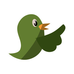 Bird cute cartoon icon vector illustration graphic design