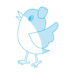 Bird cute cartoon icon vector illustration graphic design