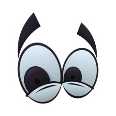 Cartoon eyes expression icon vector illustration graphic design