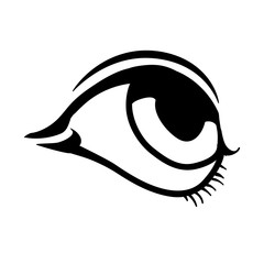 Human eye symbol icon vector illustration graphic design