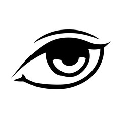 Human eye symbol icon vector illustration graphic design