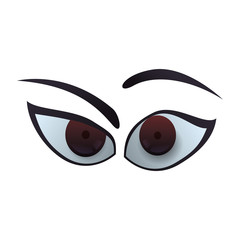 Cartoon eyes expression icon vector illustration graphic design
