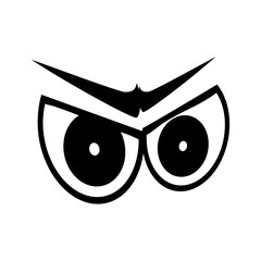 Cartoon eyes expression icon vector illustration graphic design