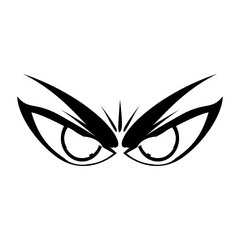 Cartoon eyes expression icon vector illustration graphic design