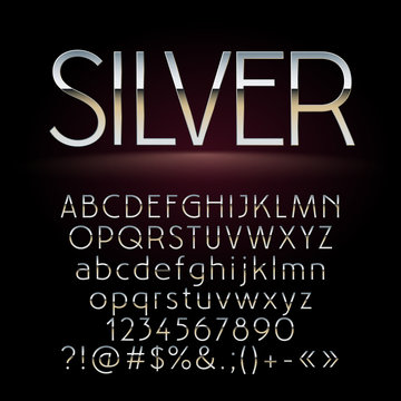 Silver Letters Vector Art, Icons, and Graphics for Free Download