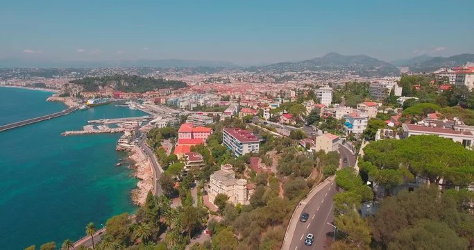 The coast of Nice, France