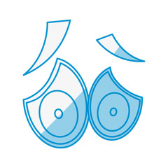 Cartoon eyes expression icon vector illustration graphic design