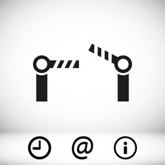 barrier icon stock vector illustration flat design