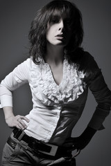 portrait of beautiful glamour woman