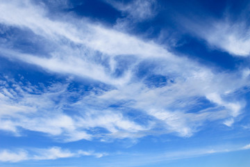 Fototapeta premium White clouds in the blue sky