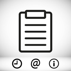 checklist  icon stock vector illustration flat design