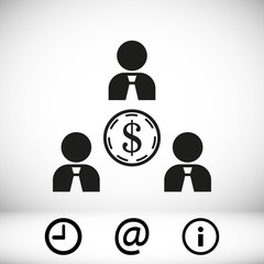 Business people team crowdy walk silhouette concept businesspeople group human resources over world map background vector icon