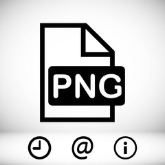 PNG icon stock vector illustration flat design