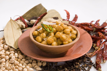 Chana Masala or Spicy Chickpeas