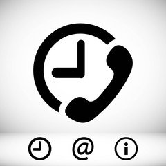 phone icon stock vector illustration flat design