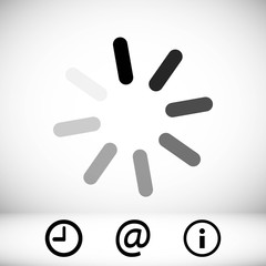 loading icon stock vector illustration flat design