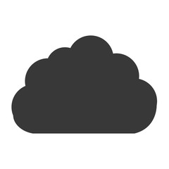 cloud icon over white background. vector illustration