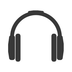 Fototapeta na wymiar headphones icon over white background. vector illustration
