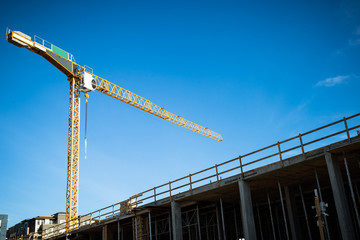 Construction Crane on a Clear Day