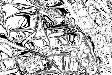 A combination of black lines of any shape on a white background, art abstract background