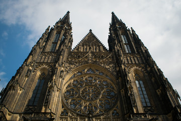 Fototapeta na wymiar The Metropolitan Cathedral of Saints Vitus, Wenceslaus and Adalbert