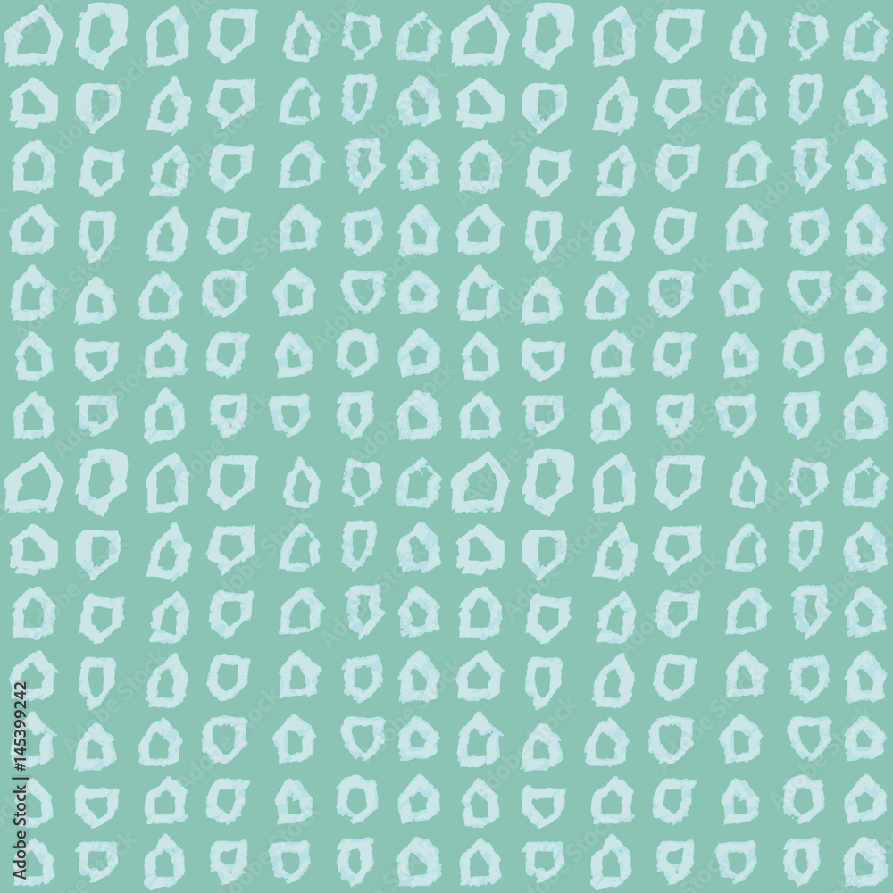 Poster Seamless pattern with hand drawn shapes