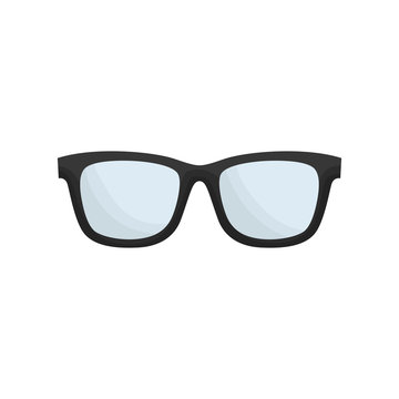 glasses icon over white background. vector illutration