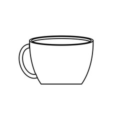coffee mug icon over white background. vector illustration