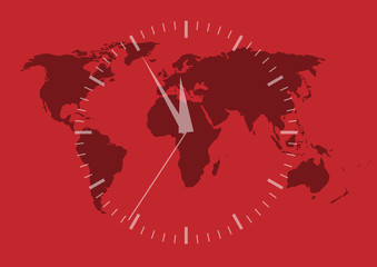 red clock
