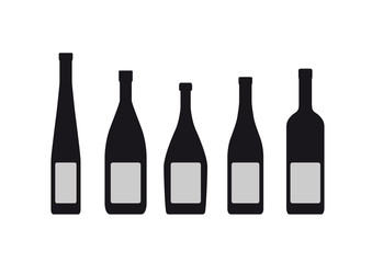 silhouettes of bottles