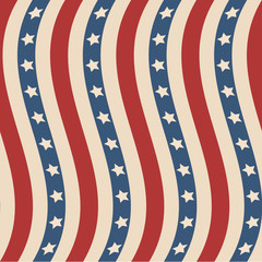 Obraz premium American stars and stripes pattern
