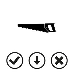 hacksaw icon stock vector illustration flat design