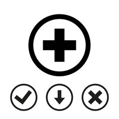 plus icon stock vector illustration flat design