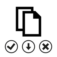 copy icon stock vector illustration flat design