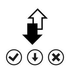 arrow icon stock vector illustration flat design