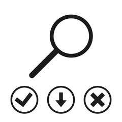 search icon stock vector illustration flat design