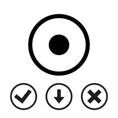 Rec Icon stock vector illustration flat design