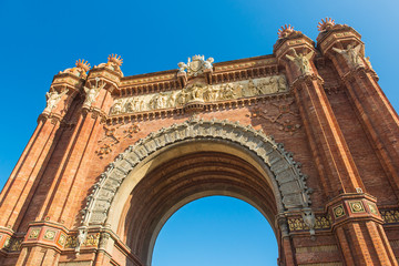 Obraz premium Arc de Triomf in Barcelona, Spain
