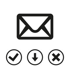 Envelope Mail icon, vector illustration. Flat design style