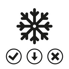 scresnowflake icon stock vector illustration flat design