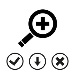 Obraz premium search icon stock vector illustration flat design